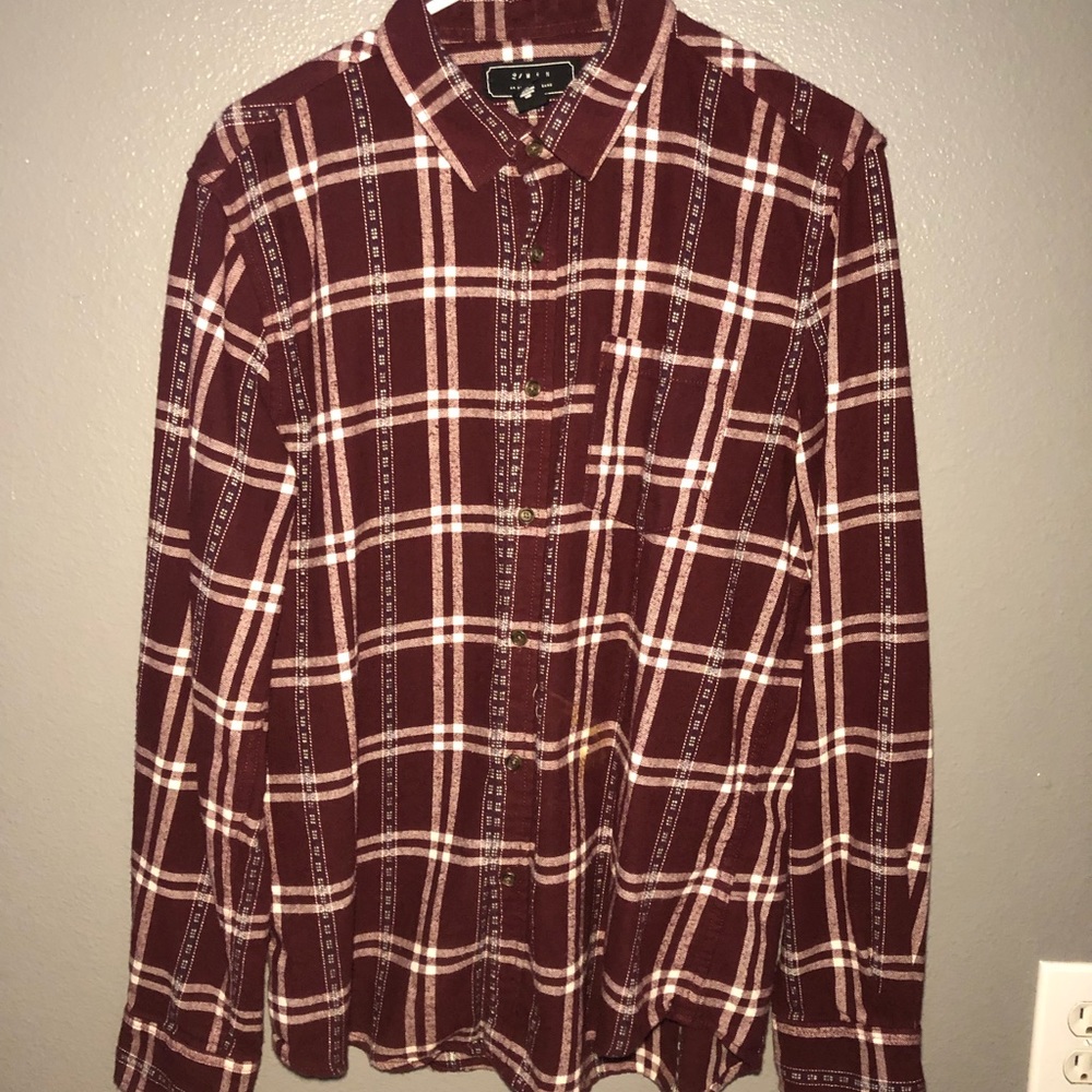 Burgundy Flannel by 21 Men